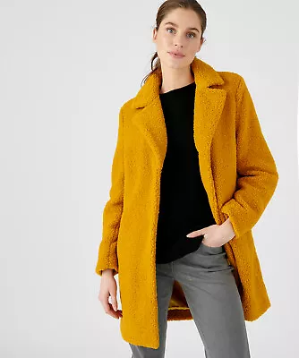Buy Sherpa Teddy Fleece Coat Damart Women Large Items Without A Hood Long Sleeves • 36£