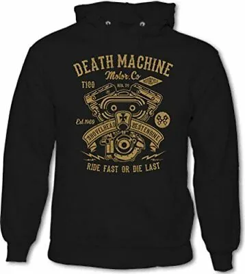 Buy Death Machine Mens Biker Hoodie Motorbike Motorcycle Bike • 24.49£