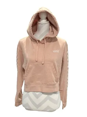 Buy Vans Sweater Womens Small Pink Pullover Cropped Long Sleeve Hoodie Ladies • 18.81£