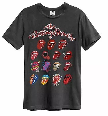 Buy Amplified Rolling Stones Evolution Mens Charcoal T Shirt Rolling Stones Tee • 24.95£