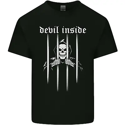 Buy Devil Inside Grim Reaper Satan Skull Gothic Mens Cotton T-Shirt Tee Top • 8.75£