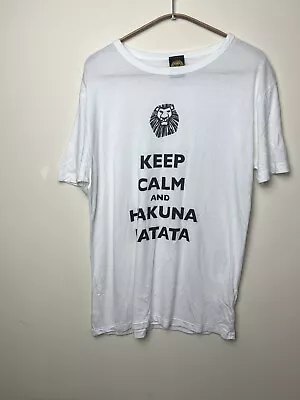 Buy Disney’s The Lion King Broadway Musical White T-Shirt Tee Top - Size Medium • 12£
