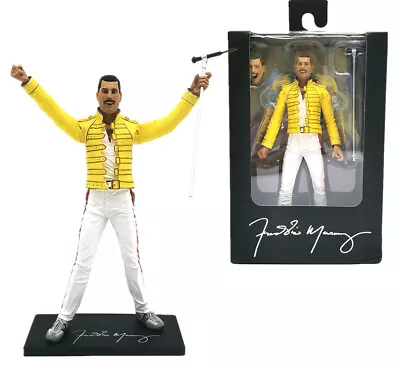 Buy Queen - Freddie Mercury In Yellow Jacket 7  Scale Action Figure Collect Toy Gift • 32.99£