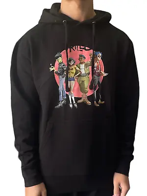 Buy Gorillaz Group Circle Rise NAVY Pullover Hoodie Unisex Official Brand New Variou • 29.99£