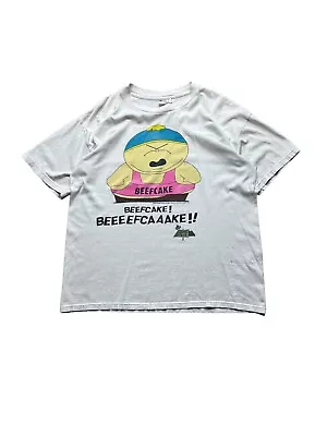Buy Vintage South Park T-Shirt White 1997 Eric Cartman Tee Size Large • 24.99£