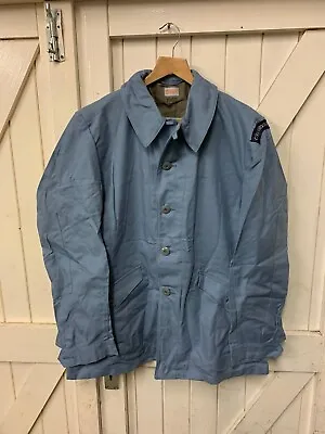 Buy Swedish Army Surplus Civil Defence Blue Uniform Jacket,Deadstock • 11.99£