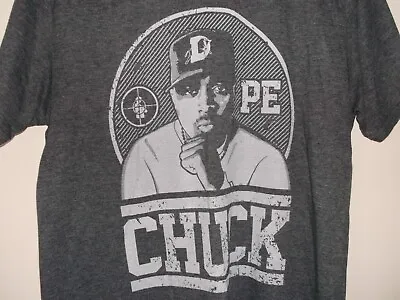 Buy Public Enemy Chuck D T-shirt M 38 Inch Chest Grey Hip-hop Rap • 20£