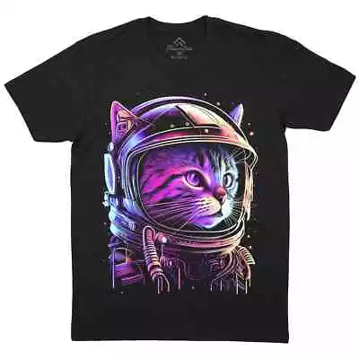 Buy Astronaut Cat Mens T-Shirt Space Travel Moon Planets Colourful Art E171 • 11.99£