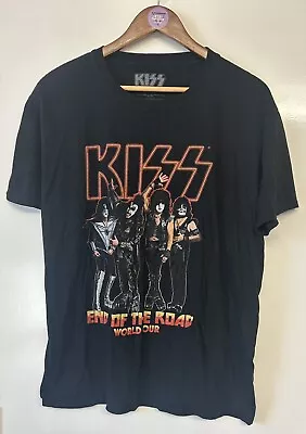 Buy KISS End Of The Road Tour Black T-Shirt OFFICIAL Merchandise Size Medium • 9.50£