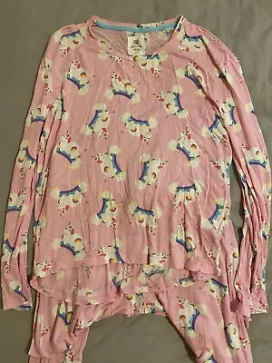 Buy Chelsea Peers Pink Unicorn Long Pyjamas Size Medium M • 19£