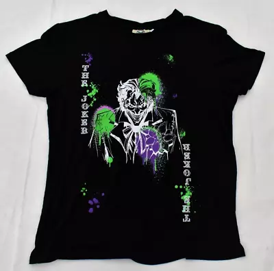Buy The Joker T Shirt Men's UK Size L Black DC Comics Batman • 9.99£