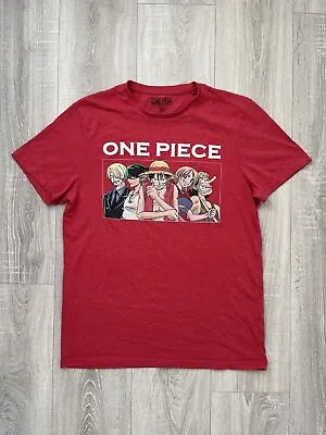 Buy One Piece T Shirt Big Print Logo Anima Tees Size L • 39.37£
