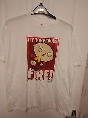 Buy Bnwot Mens Family Guy Stewie Aft Torpedo T Shirt Size Large • 3.99£