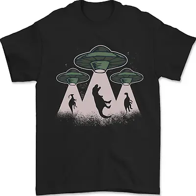 Buy Dinosaur Abduction Funny Alien T-Rex UFO Mens T-Shirt 100% Cotton • 8.49£