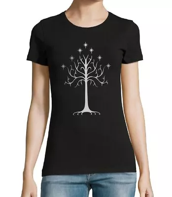 Buy Size Large - Tree Of Gondor Lord Of The Rings Women's T-shirt • 1£