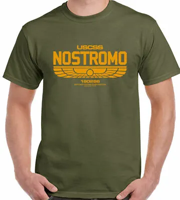 Buy Alien T-Shirt Nostromo 180286 Mens Film Movie  USCSS Weyland-Yutani • 9.99£
