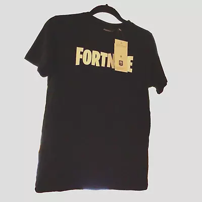Buy Fortnite Logo Boys T-Shirt Black Short Sleeved Gamer Top - Official Merchandise • 6.99£
