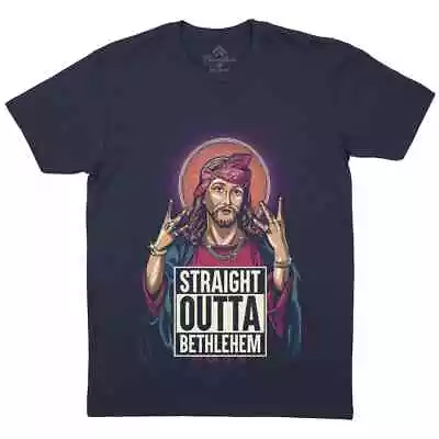 Buy Straight Outta Bethlehem Jesus Christ T-Shirt Music Hip Hop God Is A DJ Top E138 • 11.99£