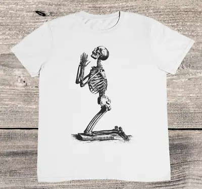 Buy Praying Skeleton T Shirt - Religious Skeleton - %100 Premium Cotton • 12.95£