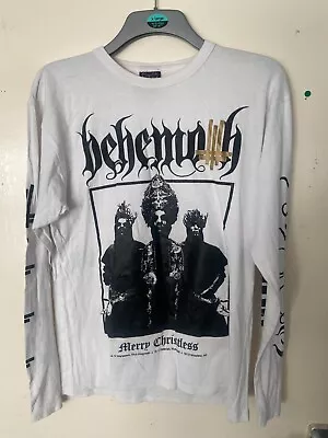 Buy Behemoth - Merry Christless Long Sleeve T-shirt - LARGE  • 25£