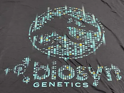Buy NWT Jurassic World Biosyn Genetics T-Shirt Blue 3XL Dinosaur Park T-Rex Studios • 36.84£