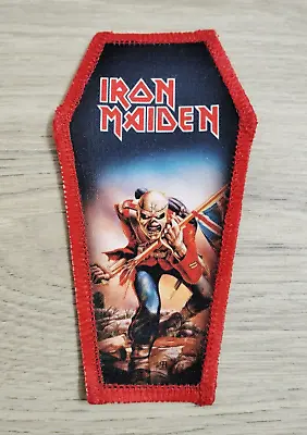 Buy Iron Maiden “The Trooper” Red Coffin Patch For Battle Jacket Metal Vest • 5.26£