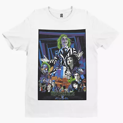 Buy Beetlejuice T-Shirt-  Ghost Horror Halloween Babe Tee Movie Retro Film  90s TV • 9.59£