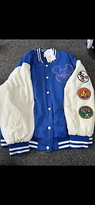 Buy Disney X Primark Mickey Mouse 100 Years Bomber Varsity Jacket Size S - BNWT • 25£