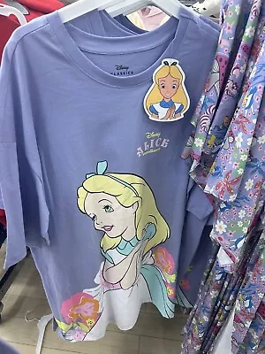 Buy Alice In Wonderland Size M Nightshirt Oversized T-Shirt Nightie Pyjamas Primark • 14.45£
