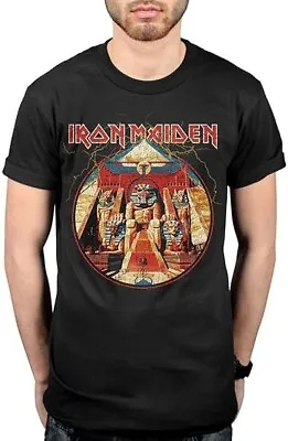 Buy Brand New Iron Maiden -powerslave Lightning Circle T Shirt Large • 14.99£