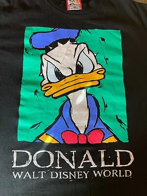 Buy Vintage Donald Duck Walt Disney World T Shirt L • 5£