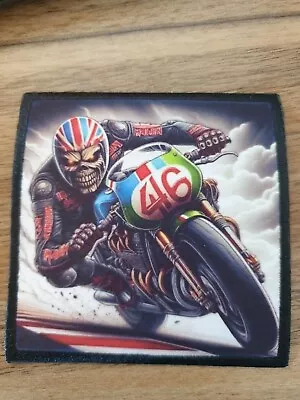 Buy Iron Eddie Bike Racer Maiden Metal Band Music Battle Jacket Sew Iron On Patch • 5.99£