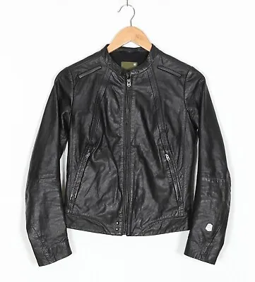Buy G-STAR FAE LEATHER Biker Jacket Women Size S MJ3502 • 119.99£
