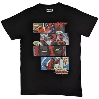 Buy Marvel Comics Deadpool Strips Official Tee T-Shirt Mens • 15.99£