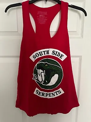 Buy Riverdale South Side Serpents Red Racerback Tank Top Ladies Size Large • 3.77£