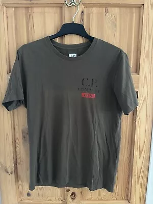 Buy Cp Company Green Khaki T Shirt Large • 10£