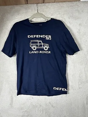 Buy Land Rover Defender  Navy Blue Cotton T Shirt Size S • 9.99£