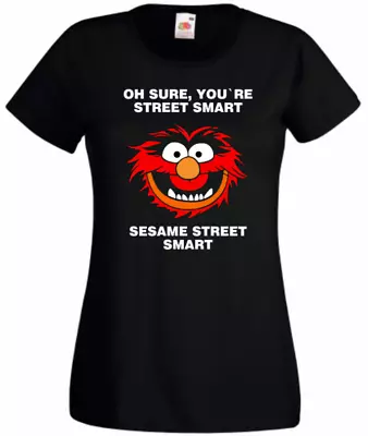 Buy Funny Seasame Street Rude Humour T-shirt Men's Ladies New Ladyfit Loose  • 9.49£