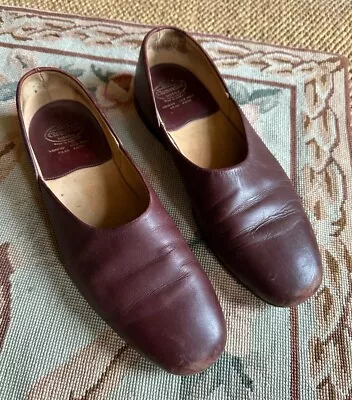 Buy CHURCH'S Mens Burgundy All-Leather Slippers - Size 9.0 To 9.5 - Used - RRP £570 • 85£