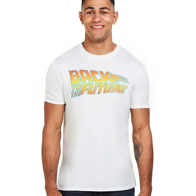 Buy Official Back To The Future Mens Retro Movie Logo T-shirt White S - XXL • 9.99£