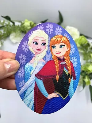Buy Frozen Iron On Patch Printed Fabric Elsa Anna Sew On Motif Badge Licensed Disney • 4.75£