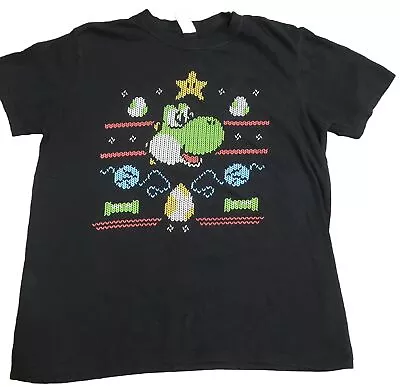 Buy Yoshi Christmas Sweater Style T Shirt Super Mario Bros Large • 8.52£