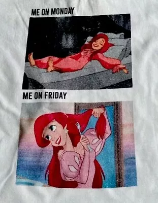 Buy Disney Little Mermaid Print Cotton T-Shirt (4 Years) • 0.99£