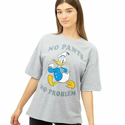 Buy Official Disney Ladies Donald Duck No Pants Oversized T-shirt  S - XL • 13.99£