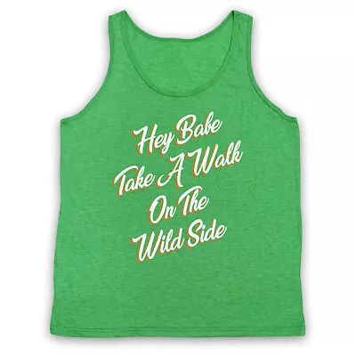 Buy Lou Reed Take A Walk On The Wild Side Hey Babe Velvet Adults Vest Tank Top • 18.99£