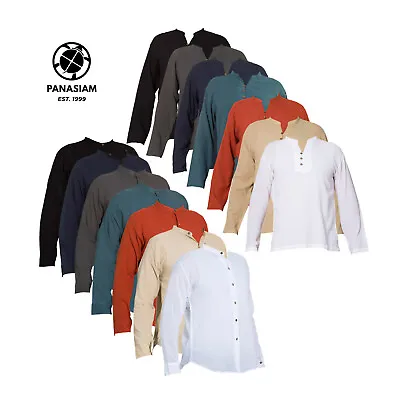 Buy PANASIAM Summer Shirts With 3 Or 6 Wooden Buttons Seminar Casual Shirts FAIR • 23.40£