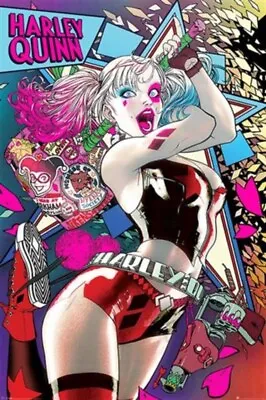 Buy Impact Merch. Poster: DC Comics - Harley Quinn Neon 610mm X 915mm #577 • 8.19£