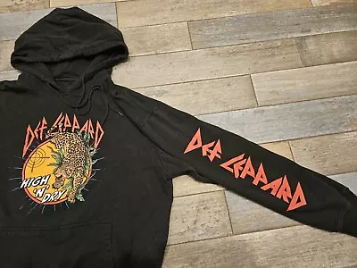 Buy Def Leppard High And Dry Tiger Black Pullover Hoodie Women's (XL) FITS SMALL • 14.09£