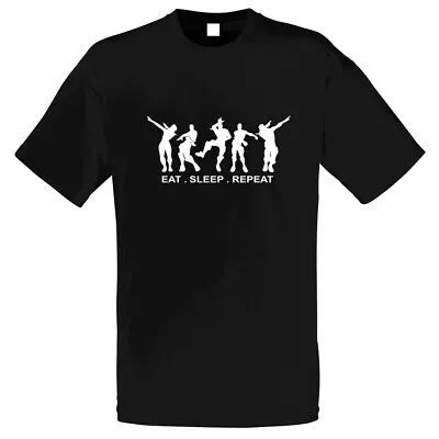 Buy EAT SLEEP REPEAT T Shirts Gaming Pubg Style Children's Inspired Gaming T Shirt   • 10.98£