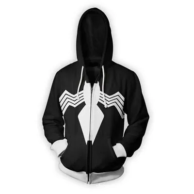 Buy New！black Venom 3D Print Sweatshirt Cosplay Hooded Casual Jacket Coat Men • 56.39£